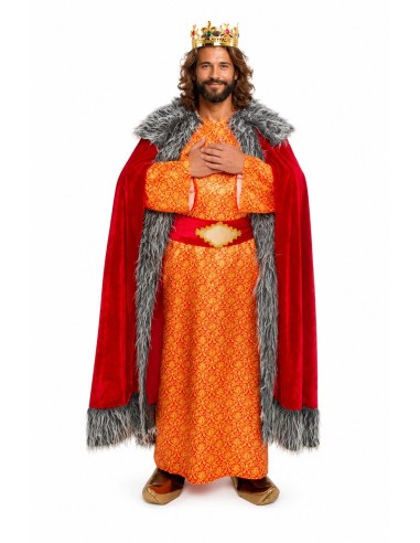 Déguisement du Roi Melchor Cheveux Gris Taille L Neuf | Costumes pour Adultes Le Roi du Carnaval